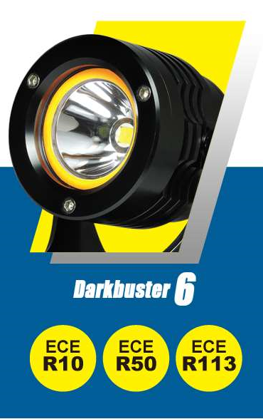 Brightstartw Darkbuster DB 6 LED Fernscheinwerfer 19 Watt ECE R113, R50 u. R10 geprüft